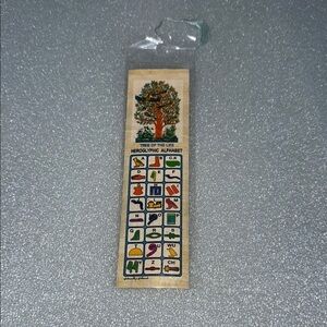 Tree of Life Hieroglyphic Alphabet Bookmark